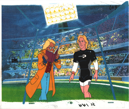 ProStars Gretzky Original Production Cartoon Animation Cel 1991 DIC W3