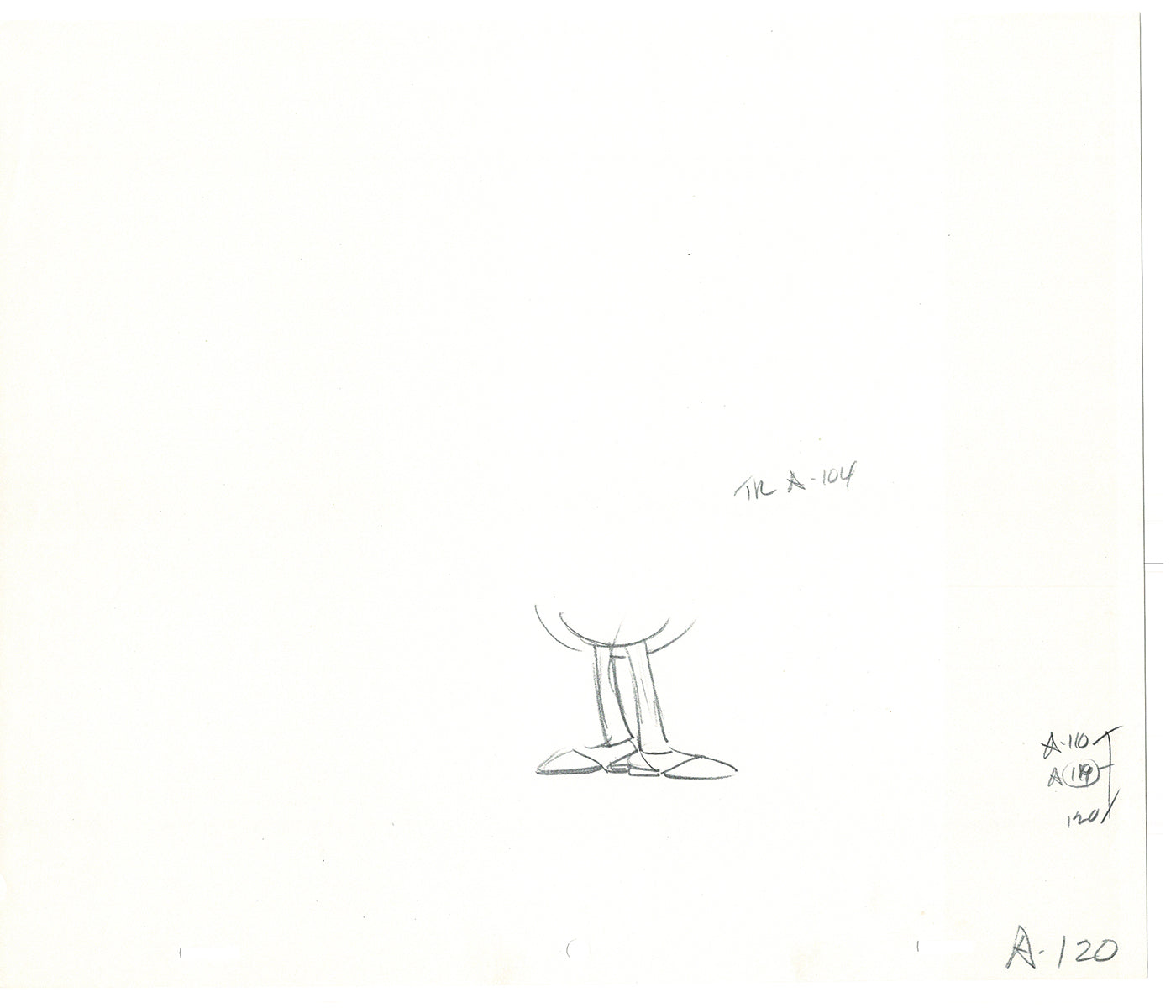 WC Fields Jay Ward Original Production Animation Cel Drawings (2) 1970's AP-017