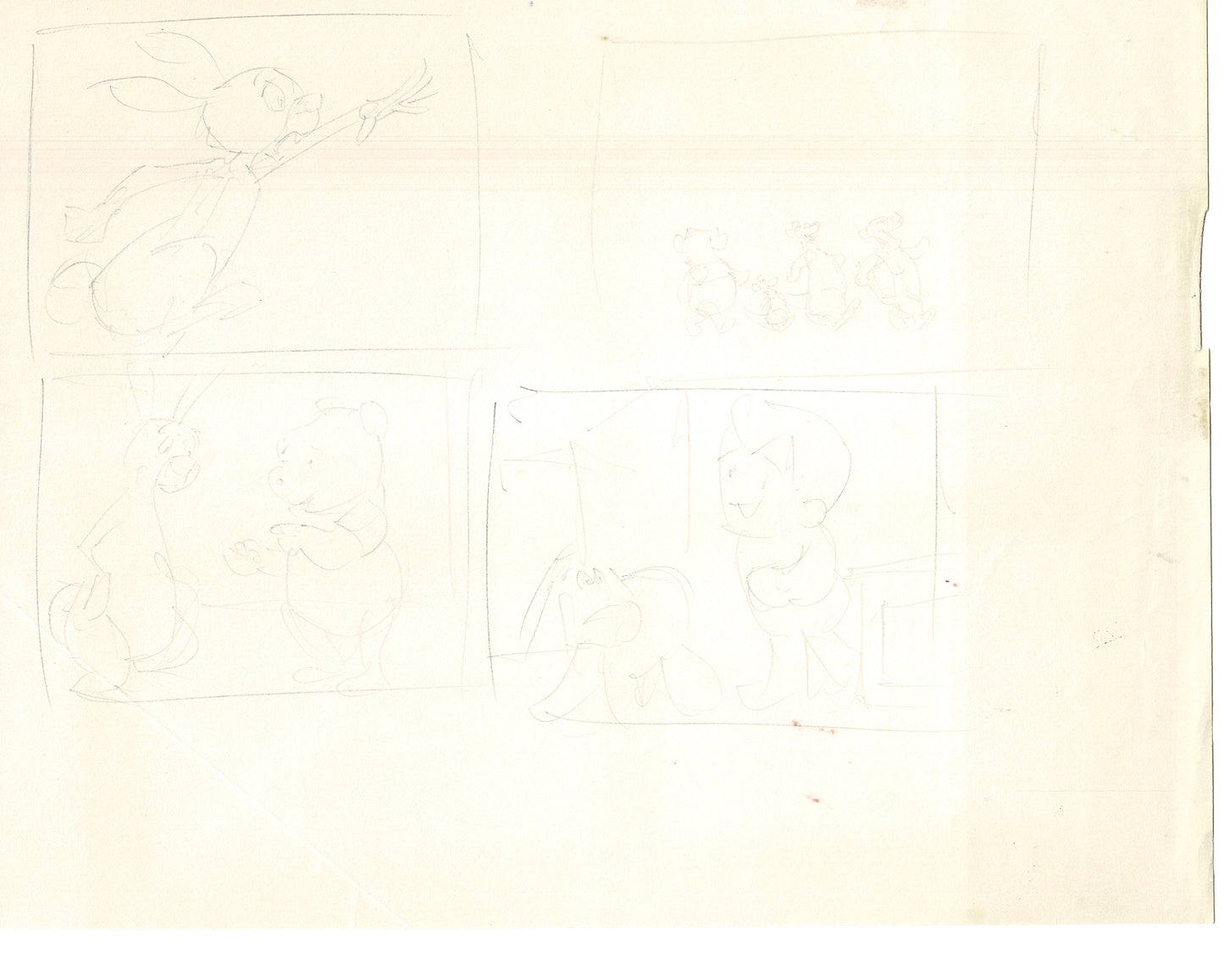 Winnie the Pooh Disney TV 1988 Production Drawing Animator's Estate Z002