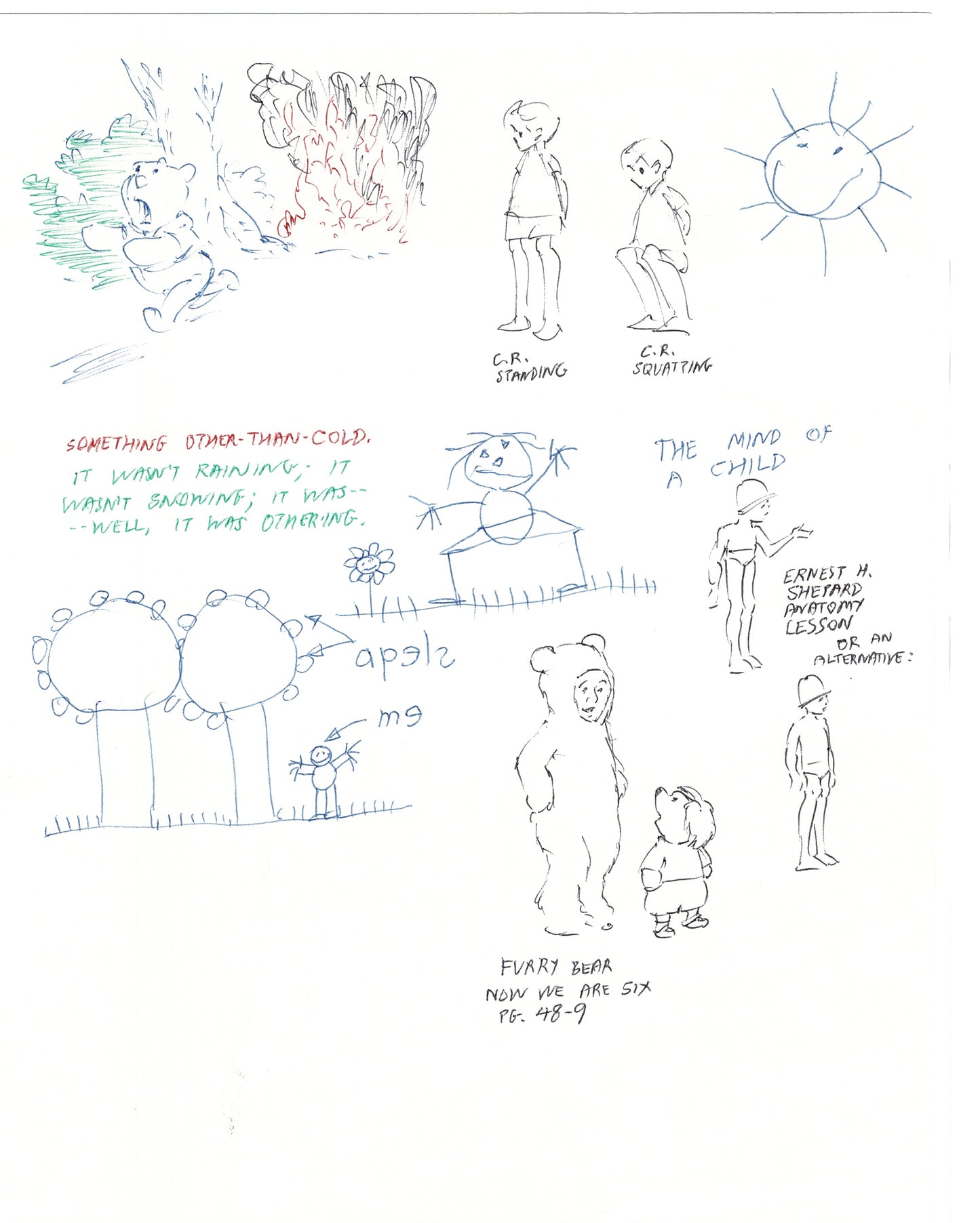 Winnie the Pooh Disney TV 1988 Production Drawing Animator's Estate Z012