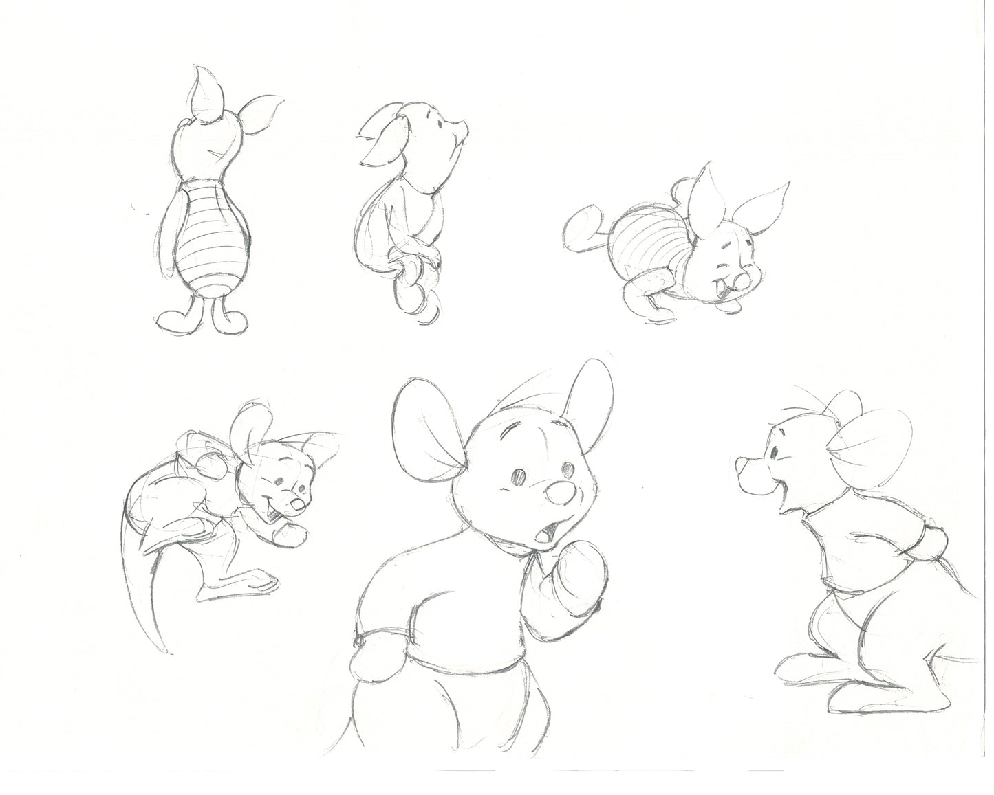 Winnie the Pooh Disney TV 1988 Production Drawing Animator's Estate Z016