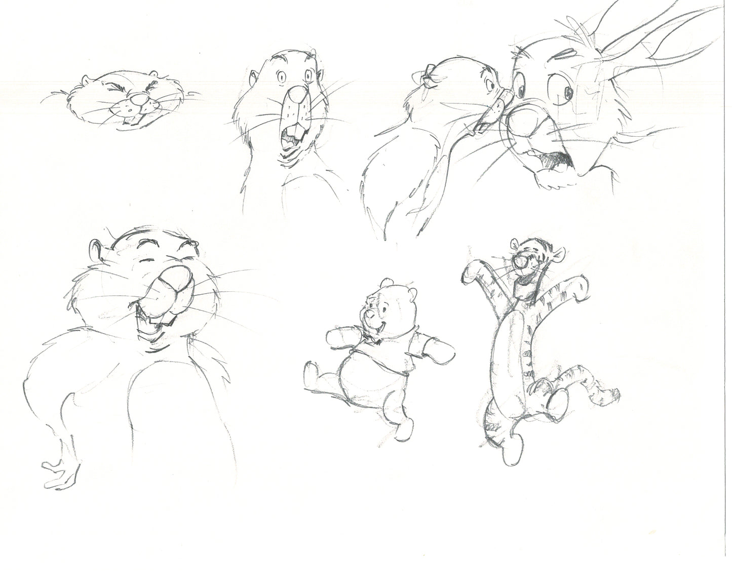 Winnie the Pooh Disney TV 1988 Production Drawing Animator's Estate Z023