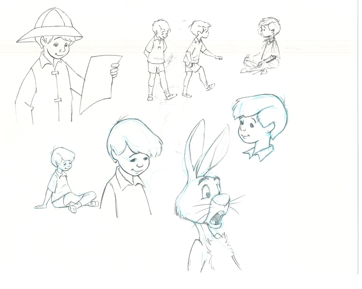 Winnie the Pooh Disney TV 1988 Production Drawing Animator's Estate Z024