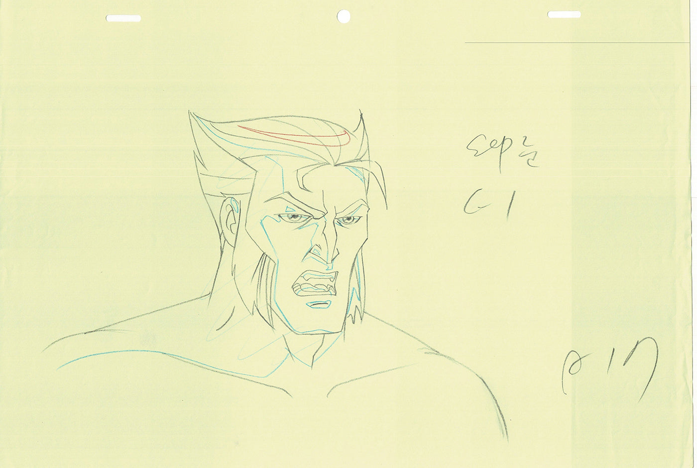 Wolverine and the X-Men Production Animation Cel Drawing Marvel 2009 B02