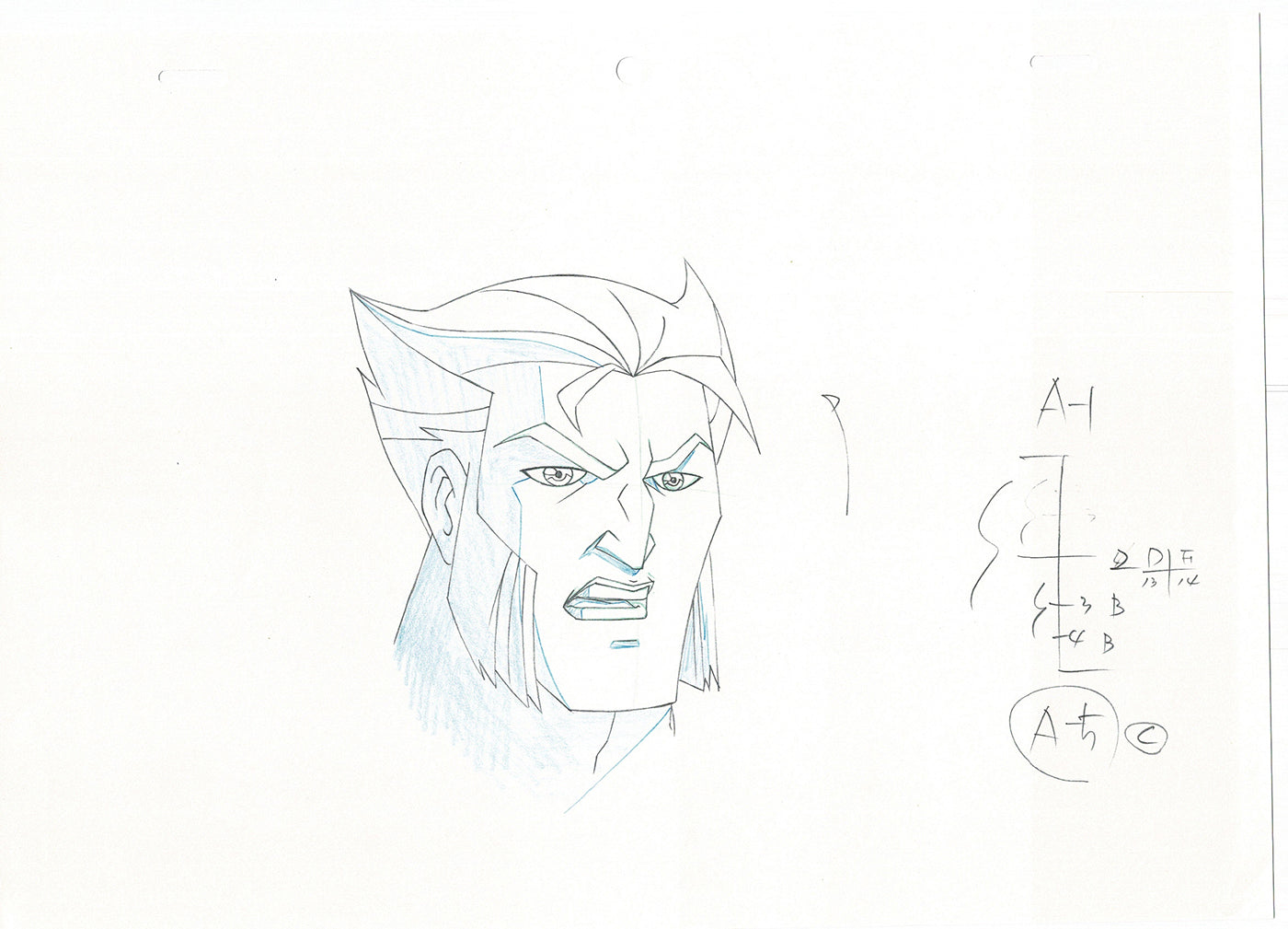 Wolverine and the X-Men Production Animation Cel Drawing Marvel 2009 B04