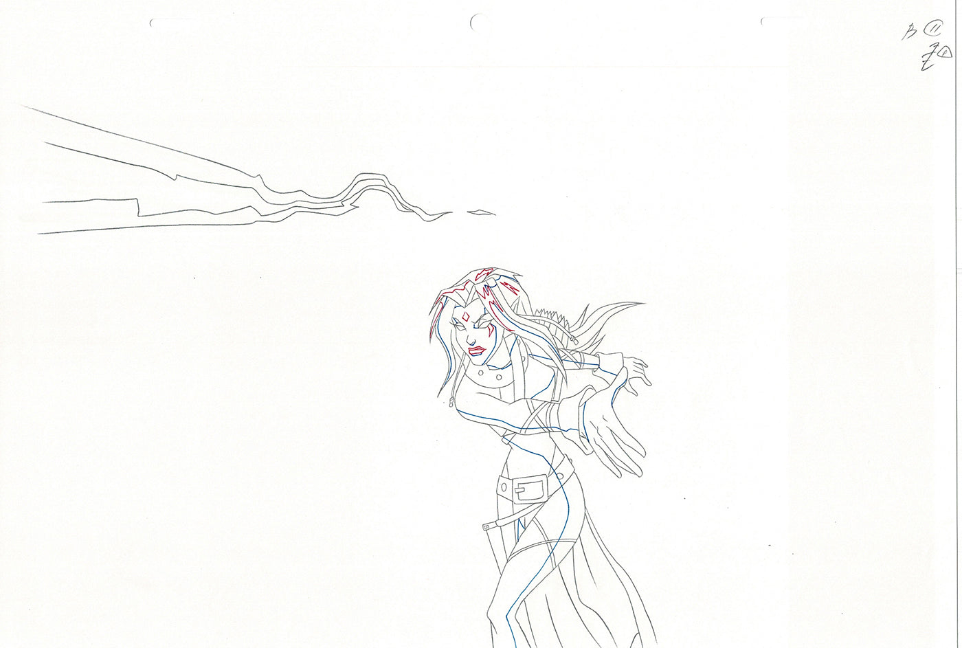 Wolverine and the X-Men Production Animation Cel Drawing Marvel 2009 B14