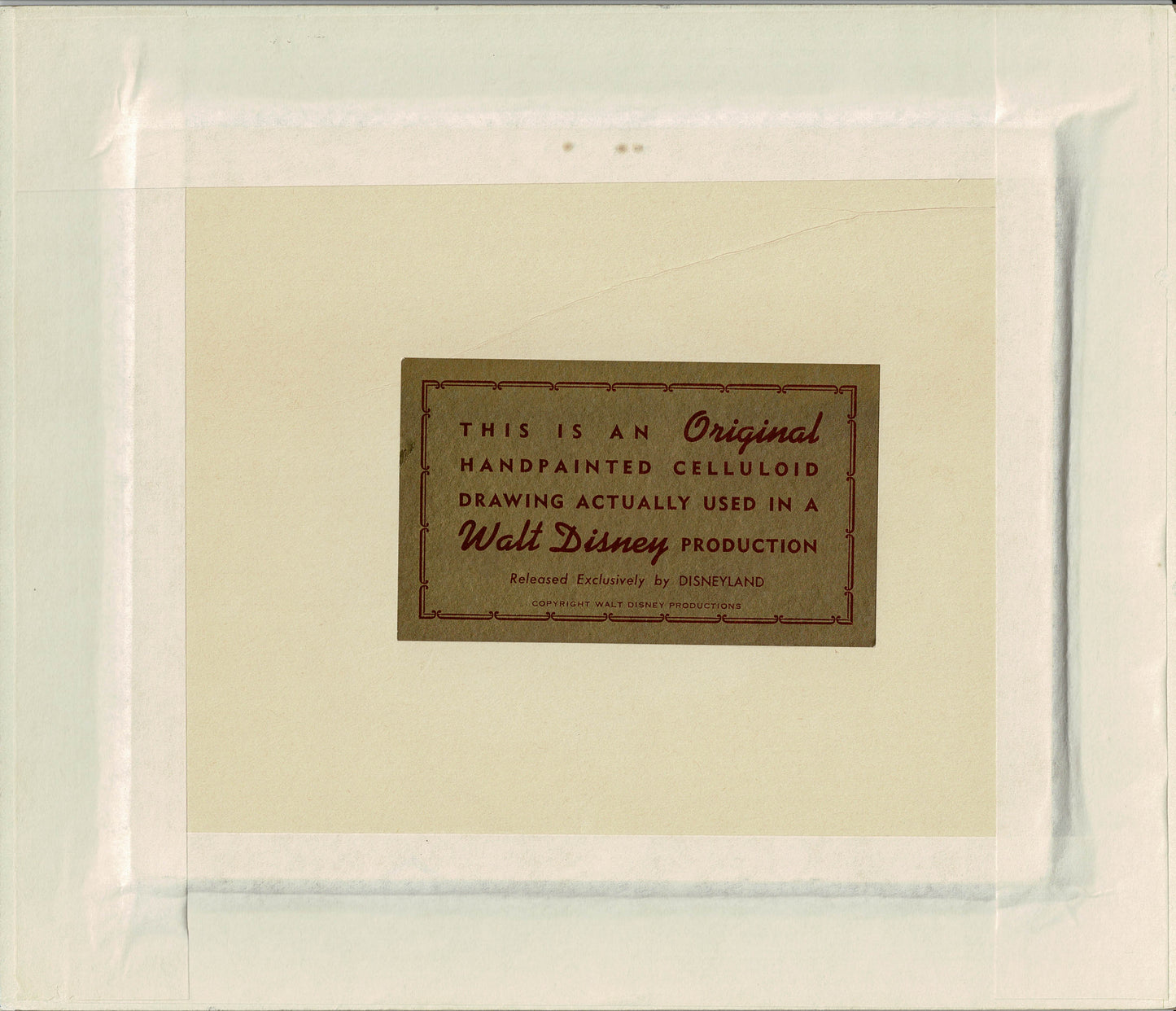 Sleeping Beauty Aurora Briar Rose and Diablo Production Animation Cel Setup from Walt Disney 1959 Art Corner vac