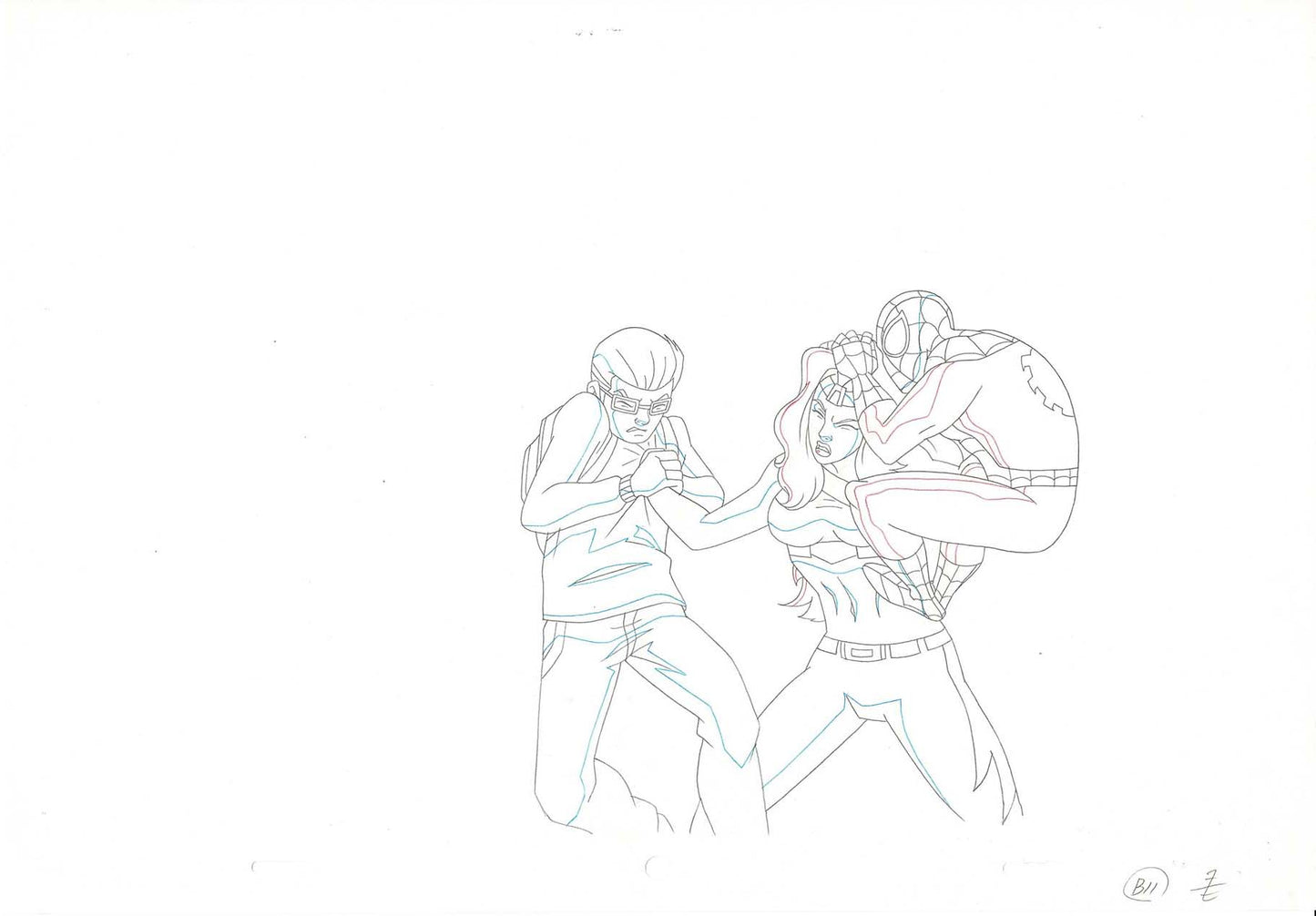 Ultimate Spider-Man Production Animation Cel Drawing Marvel 2012-2013 b4