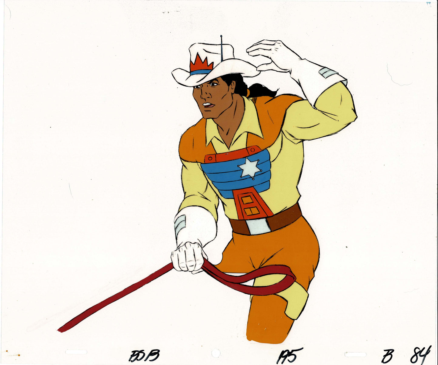 Bravestarr Animation Cartoon Production Cel from Filmation 1987-8 E-b84