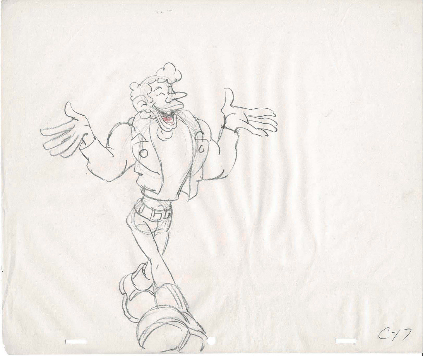 Hey Good Lookin Cartoon Production Animation Cel Drawing from Ralph Bakshi 1973-82 A-c17