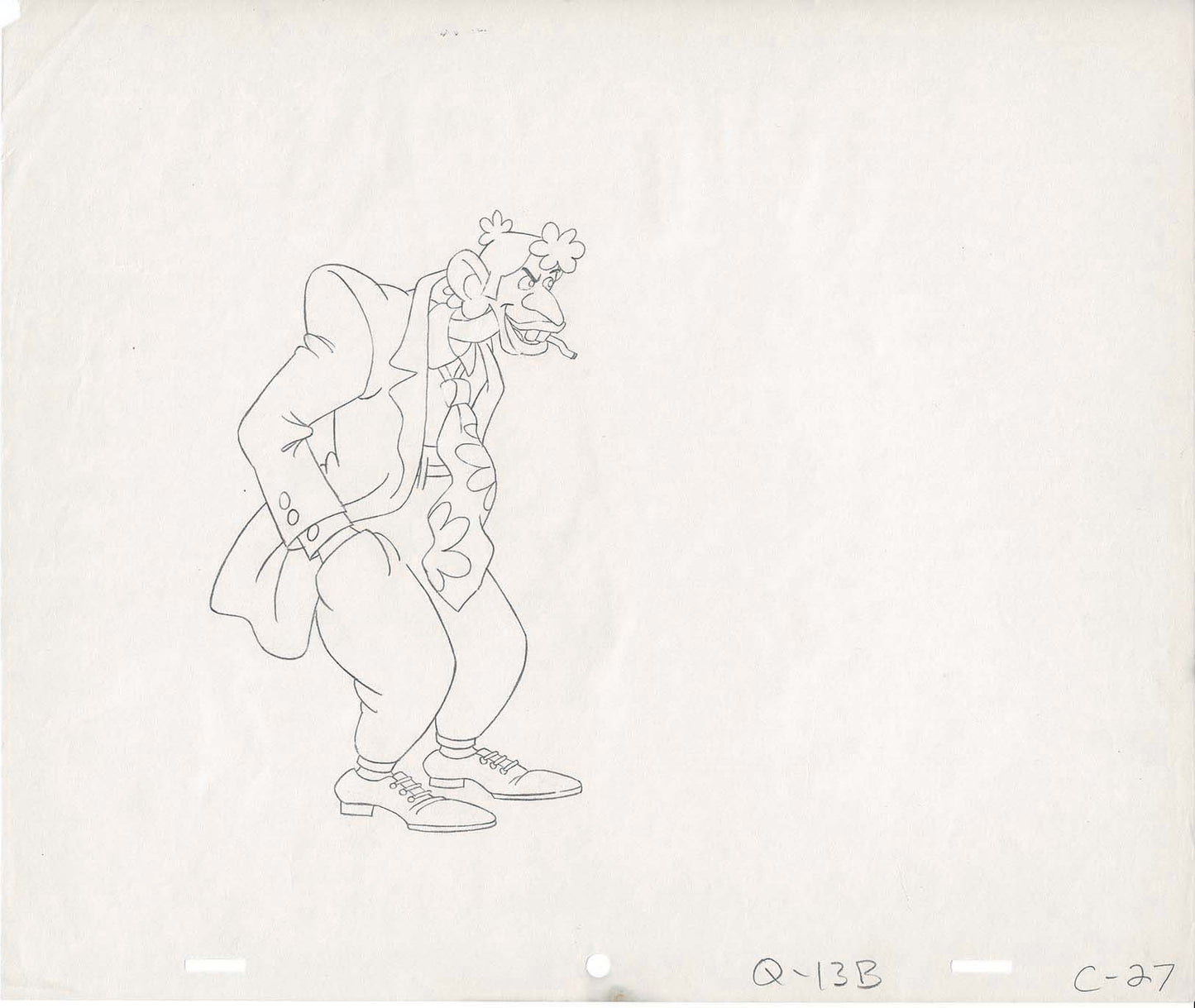 Hey Good Lookin Cartoon Production Animation Cel Drawing from Ralph Bakshi 1973-82 A-c27