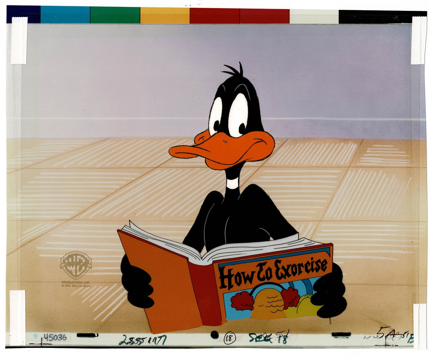 Daffy Duck Looney Tunes Quackbusters Animation Cel Warner Bros 1988 C-KO