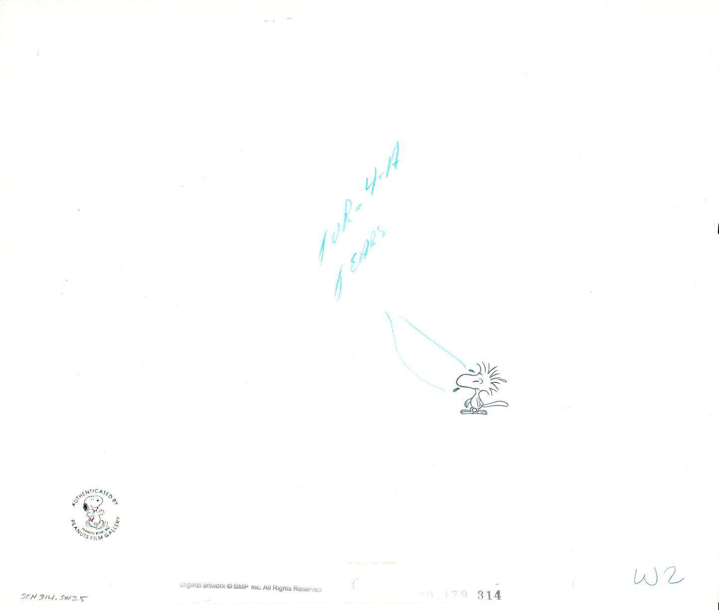 Snoopy Come Home Production Animation Cel Setup with Two Drawings 1972 from Charles Schulz Charlie Brown Peanuts Melendez Studio N25