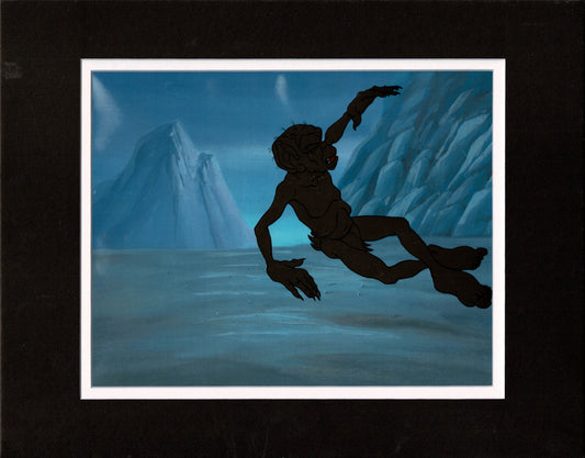 Gollum Lord of the Rings Production Animation Cel and Drawing Ralph Bakshi 1978 g21