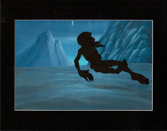 Gollum Lord of the Rings Production Animation Cel and Drawing Ralph Bakshi 1978 g23