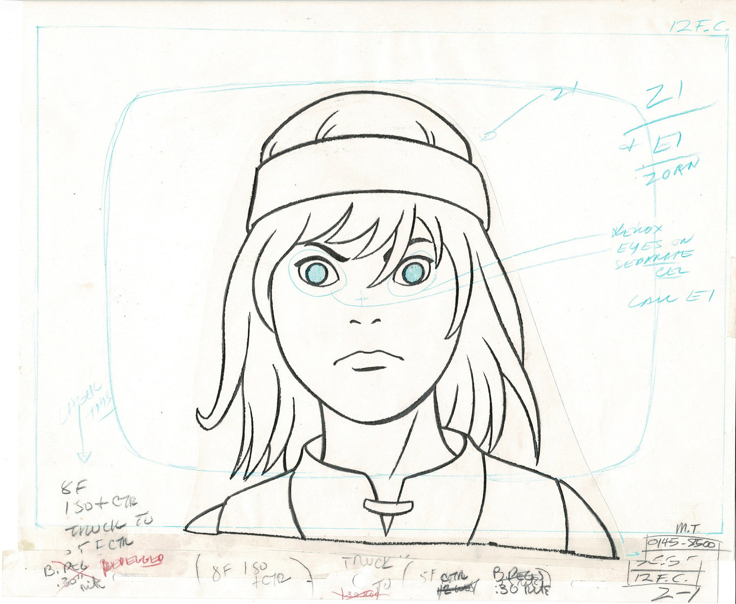 Galtar and the Golden Lance Zorn Production Animation Cel Hanna Barbera 1