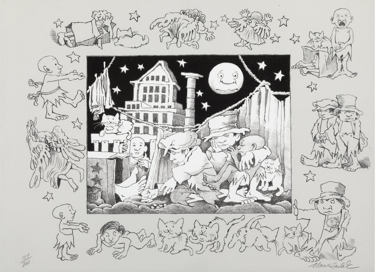 Maurice Sendak Signed Lithograph Print 1993 MUSEUM DISPLAYED - 50 Years of Sendak: The Museum Tour Collection
