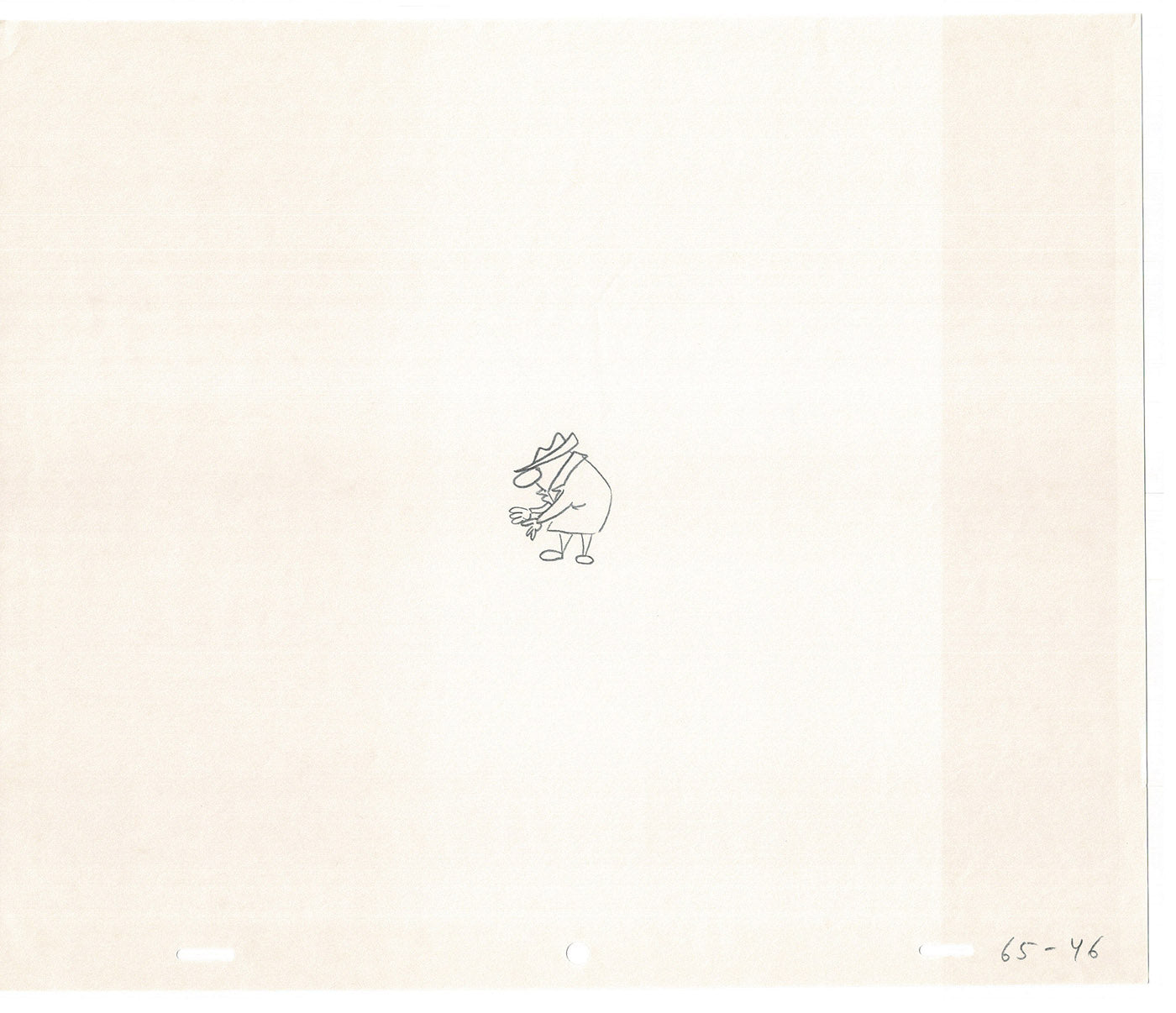 Sesame Street Cel Drawing Detective The Heavyweight Production Cartoon Ivanick 1989 BD-28