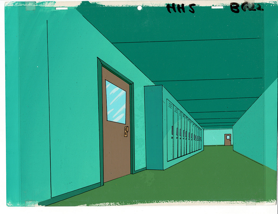Hero High Cartoon BACKGROUND Hand-Painted Production Filmation 1981-2 A-01