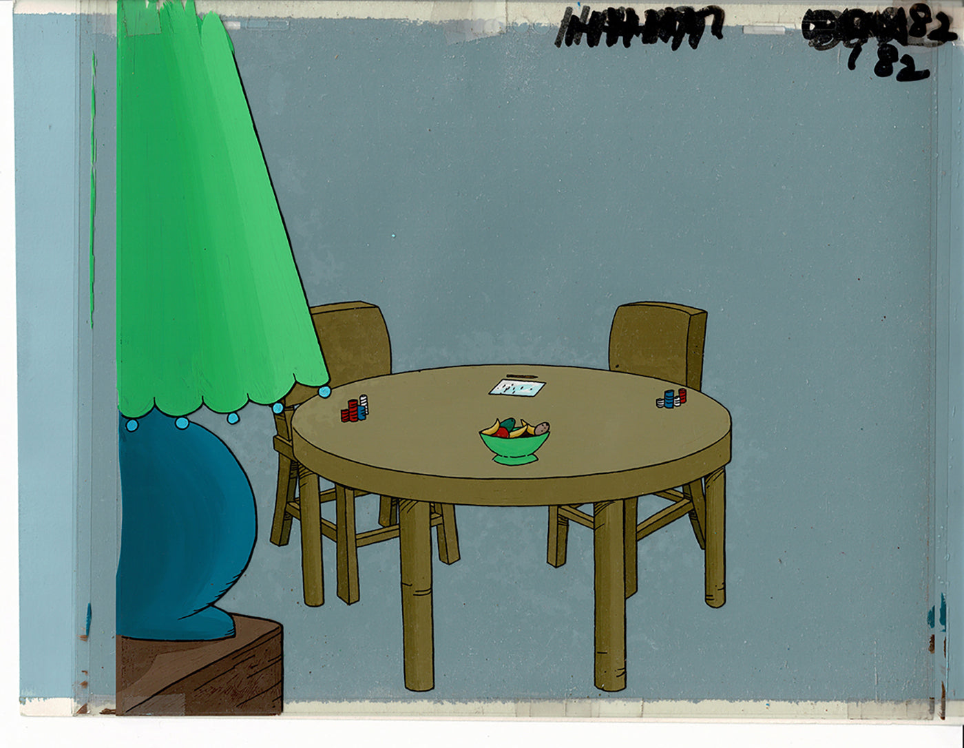 Hero High Cartoon BACKGROUND Hand-Painted Production Filmation 1981-2 A-02