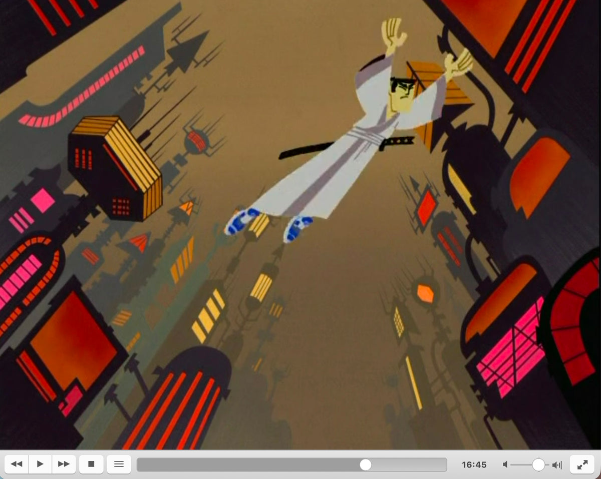 Samurai Jack Aku's City Original Production Animation Background Cartoon Network Jack's Sandals 2002