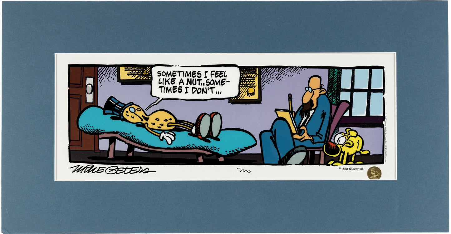 Mother Goose and Grimm Grimmy Limited Ed Cel of 100 SIGNED by Mike Peters 1996