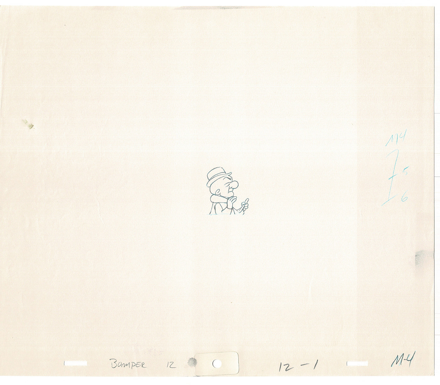 Mr Magoo Original Cartoon Production Animation Art Cel Drawing 1977 DePatie-Freleng Collectible Used On Screen A-6