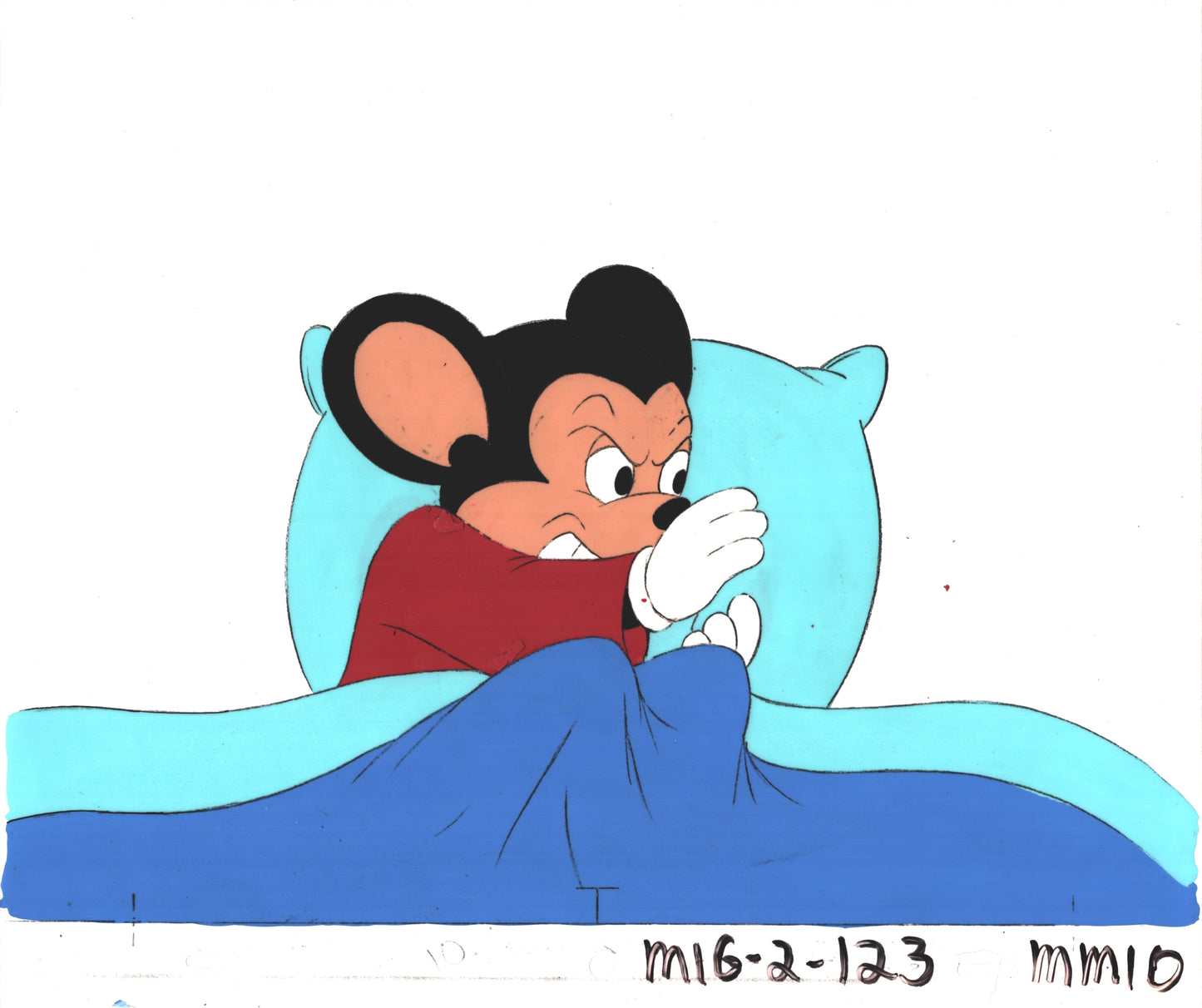 Mighty Mouse Cartoon Production Animation Cel and Drawing Filmation Anime Actually Used ON SCREEN C-mm10