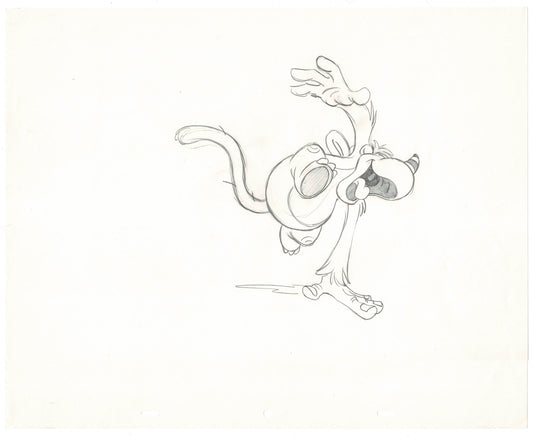 Wuzzles Rhinokey Walt Disney Original Production Animation Cel Drawing 1985 mk