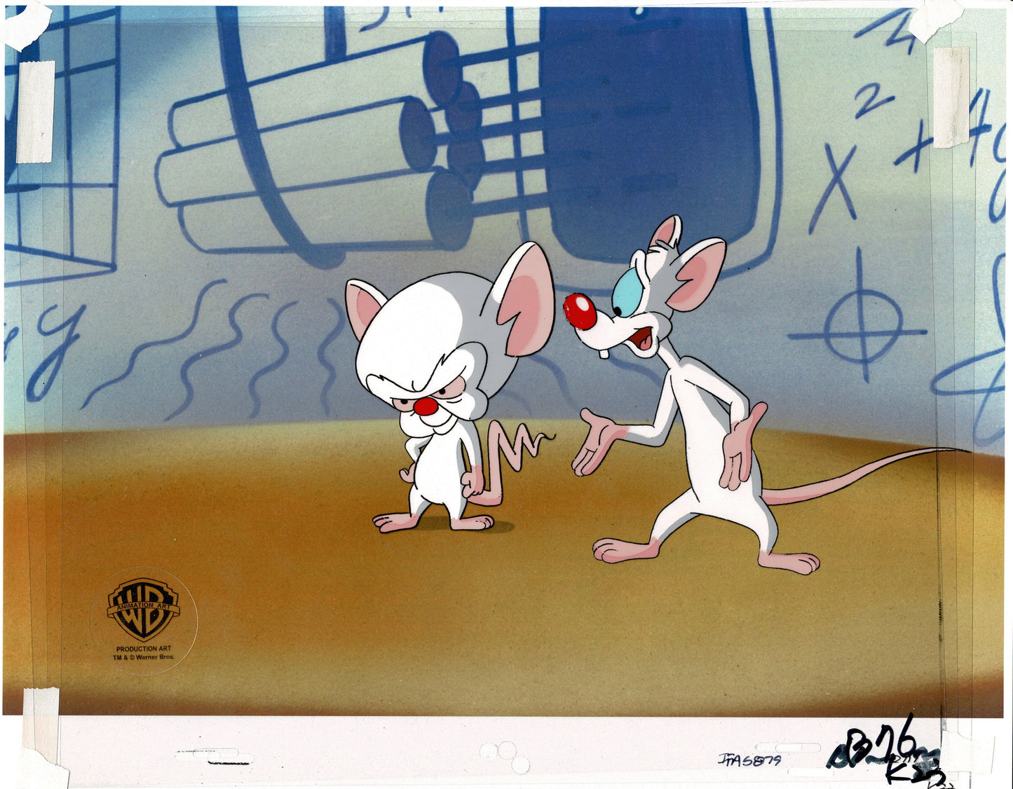Pinky and The Brain Production Cel Setup from Steven Spielberg 1995-98 Warner Brothers n
