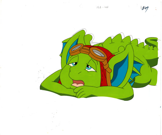 Pocket Dragon Adventures DIC production animation cel with stuck drawing 1998 Real Musgrave b27