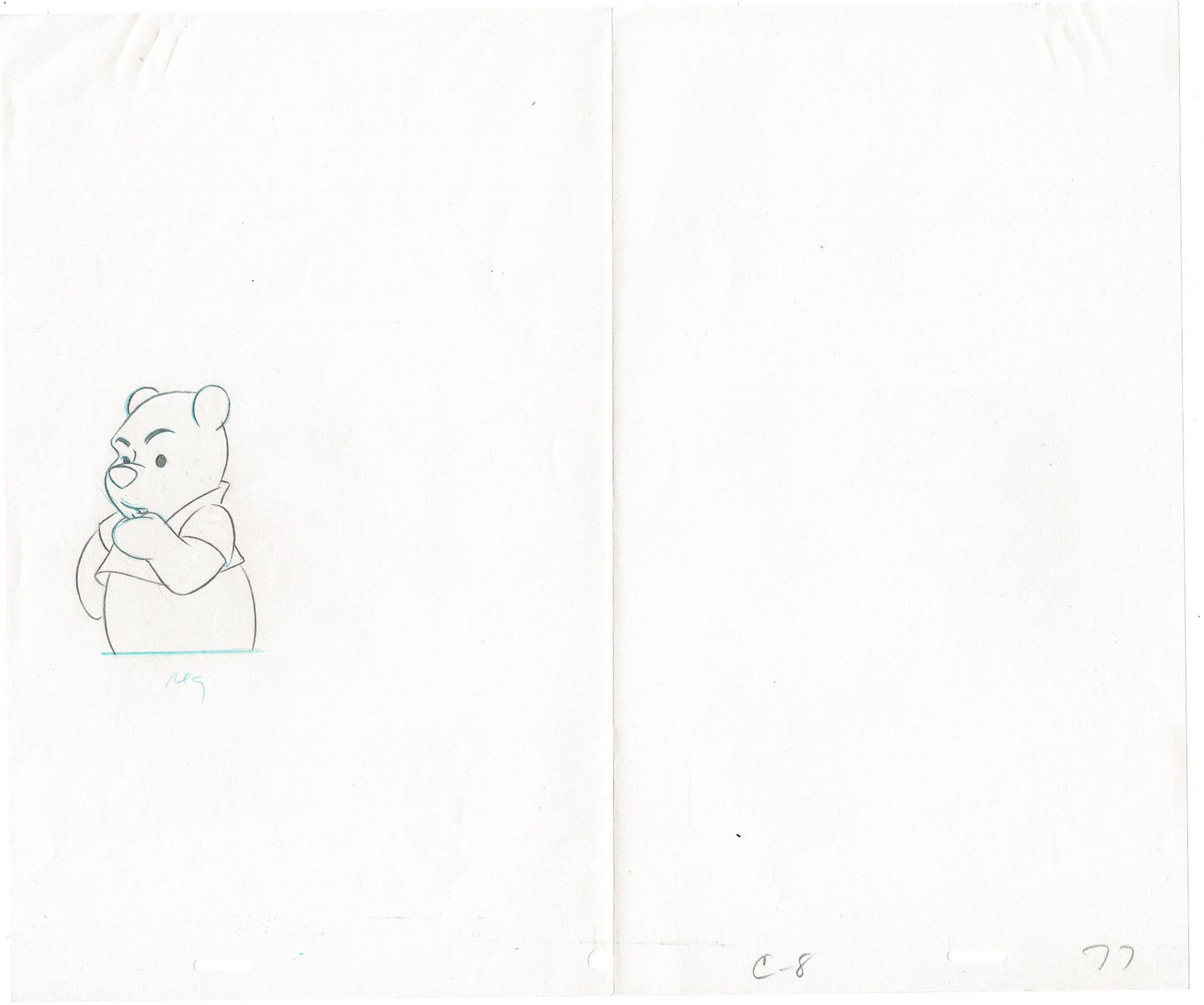 Winnie The Pooh and a Day for Eeyore Production Animation Cel Disney 1983 77