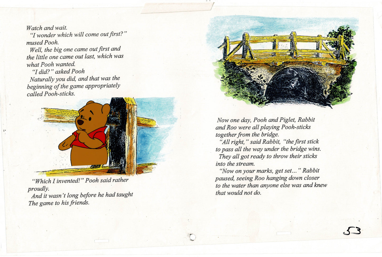 Winnie The Pooh and a Day for Eeyore Production Animation Cel Disney 1983 53