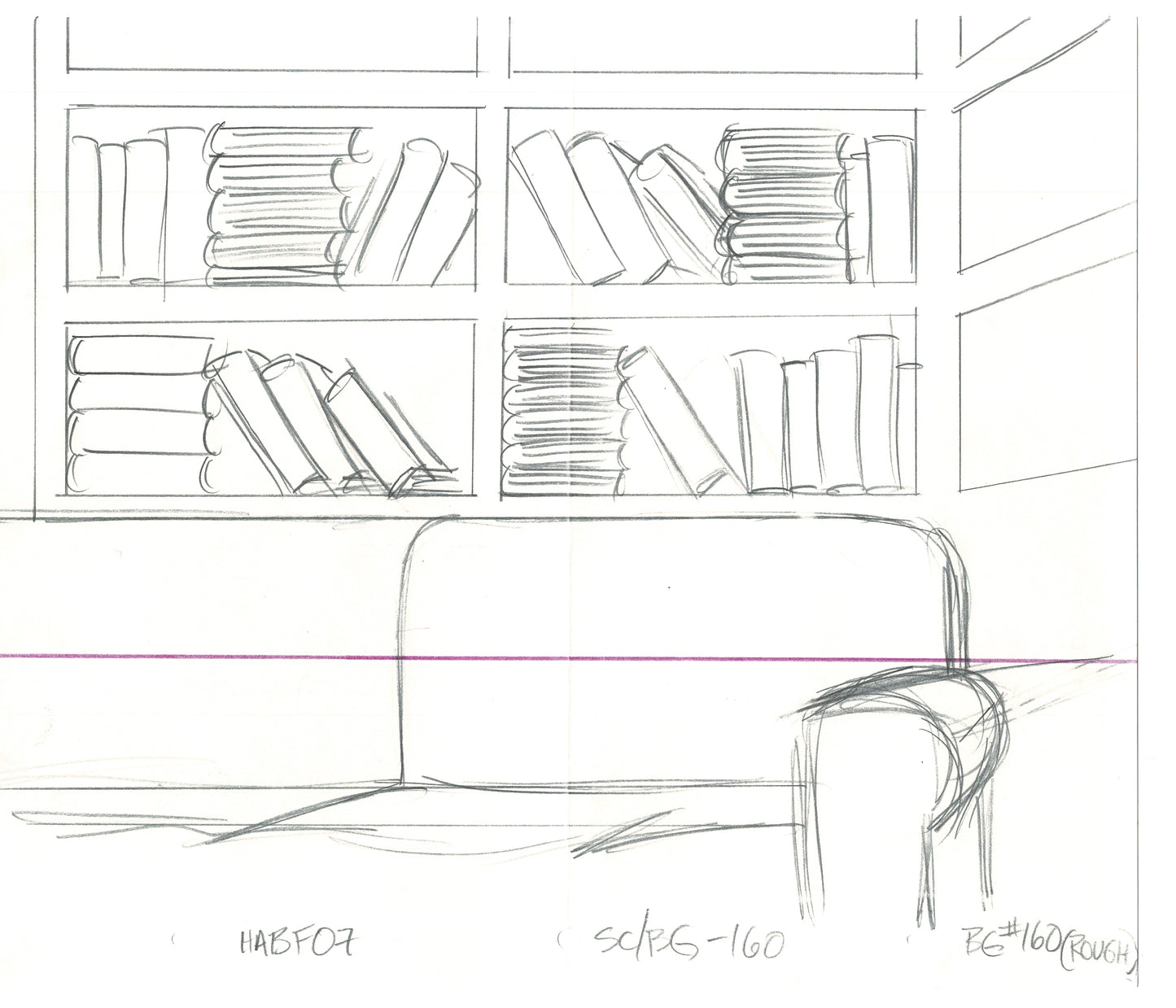 The Simpsons Original Production Animation Background Drawing Fox 2006 BK-017