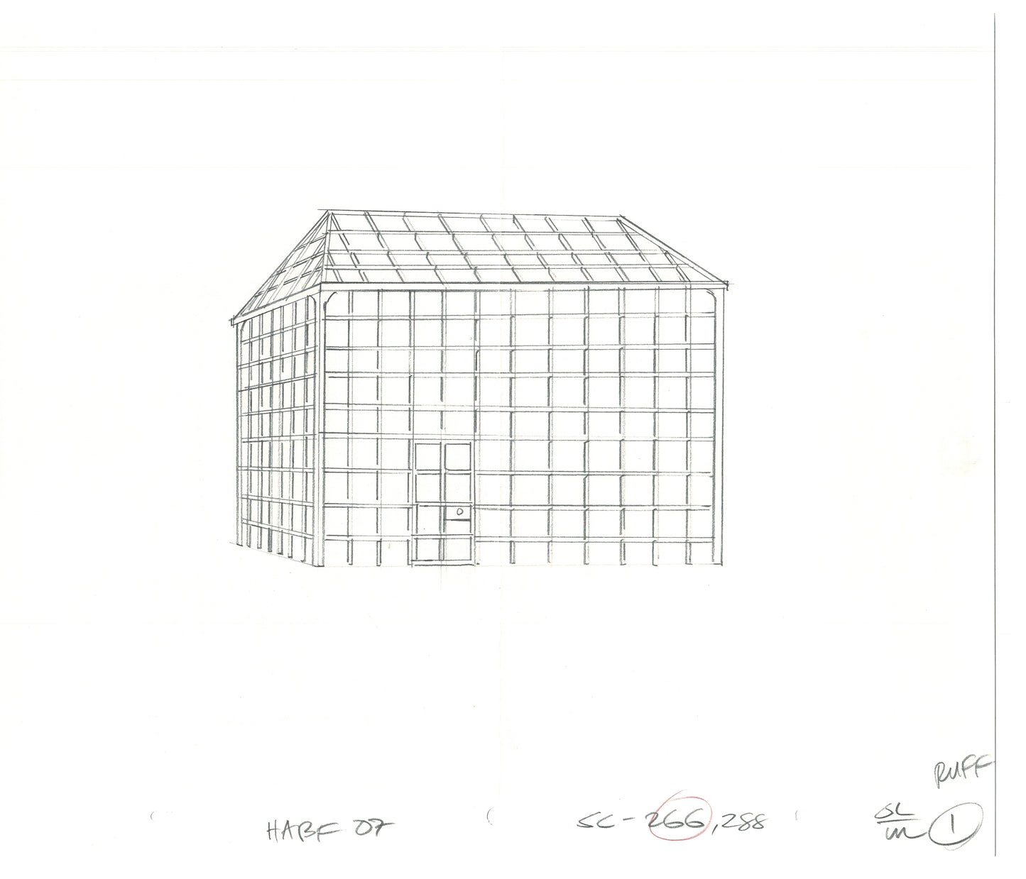 The Simpsons Original Production Animation Background Drawing Fox 2006 BK-023