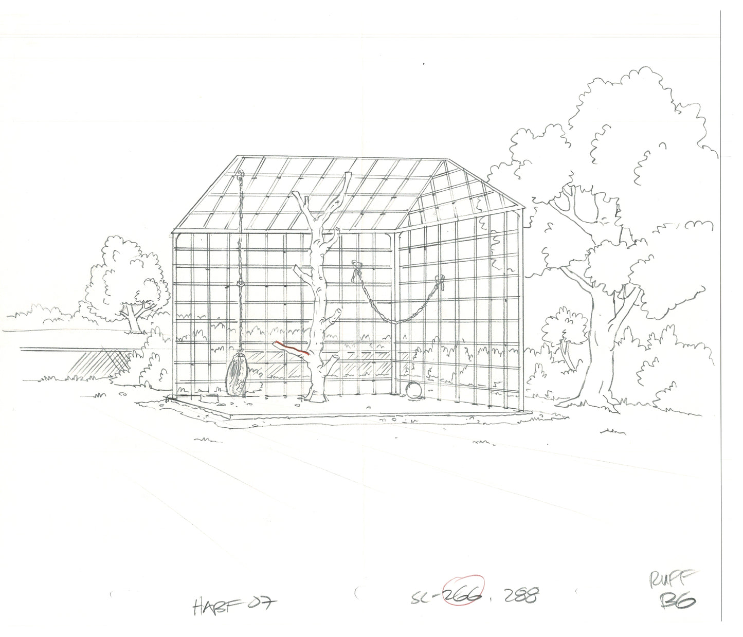 The Simpsons Original Production Animation Background Drawing Fox 2006 BK-025
