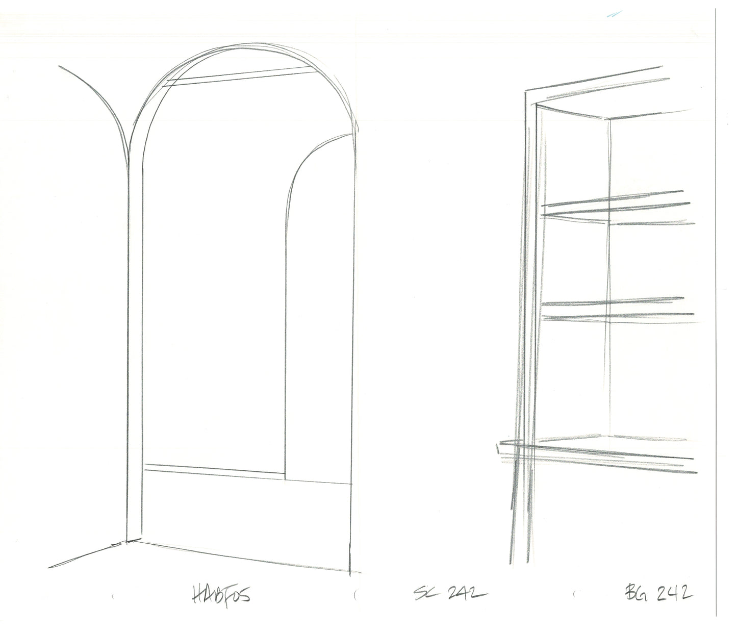 The Simpsons Original Production Animation Background Drawing Fox 2006 BK-028