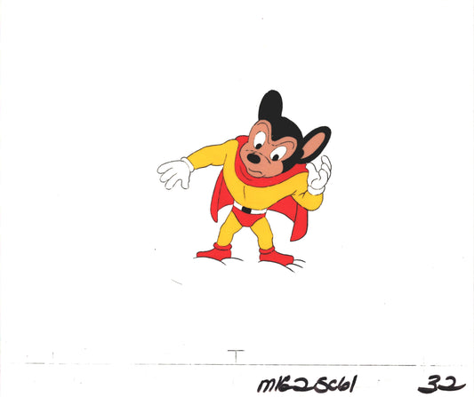 Mighty Mouse Cartoon Production Animation Cel and Drawing Filmation Anime Actually Used ON SCREEN C-sc32