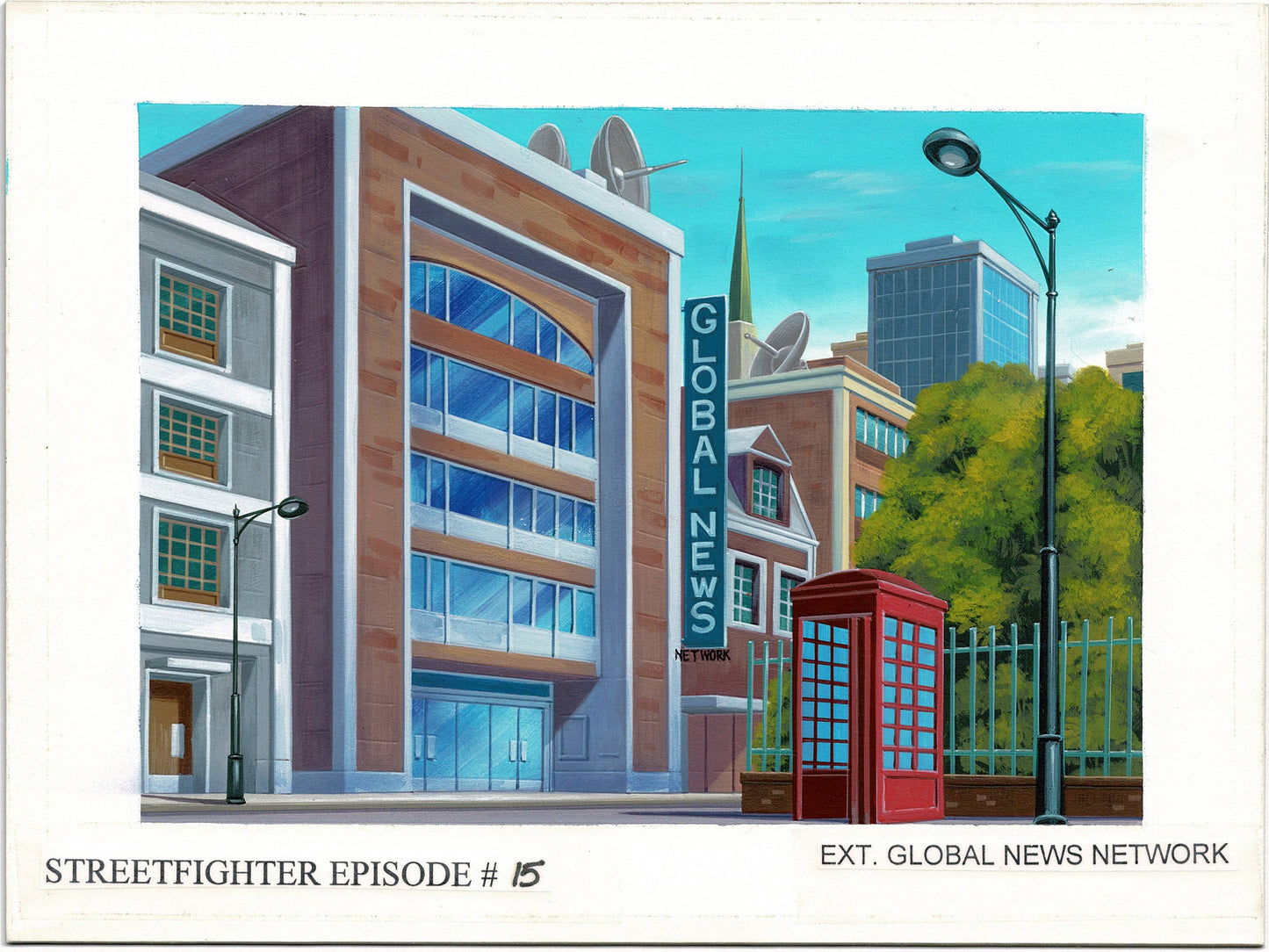 Street Fighter Hand Painted Background KEY Used to Make Cartoon News Episode 15 1995-1997 Capcom (Copy) (Copy)