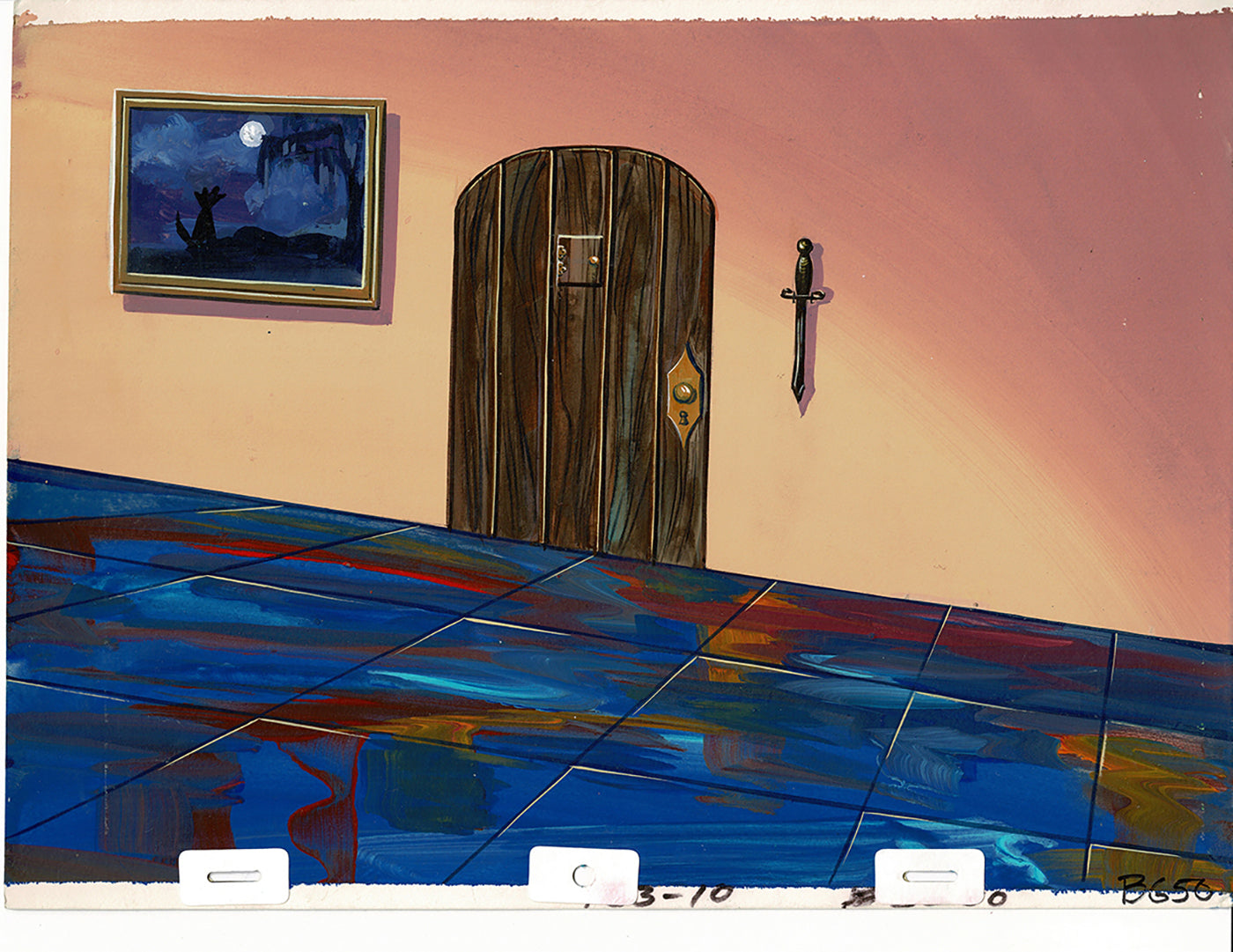 The Super Globetrotters Original Production Animation Background Hanna Barbera 1979 B-03