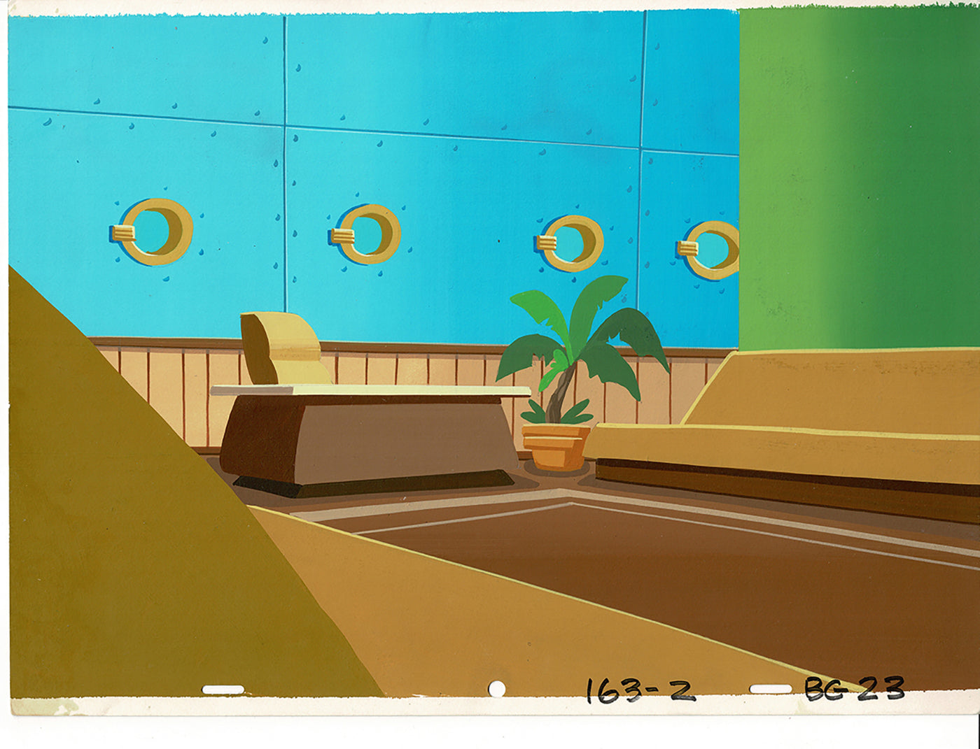 The Super Globetrotters Original Production Animation Background Hanna Barbera 1979 B-06