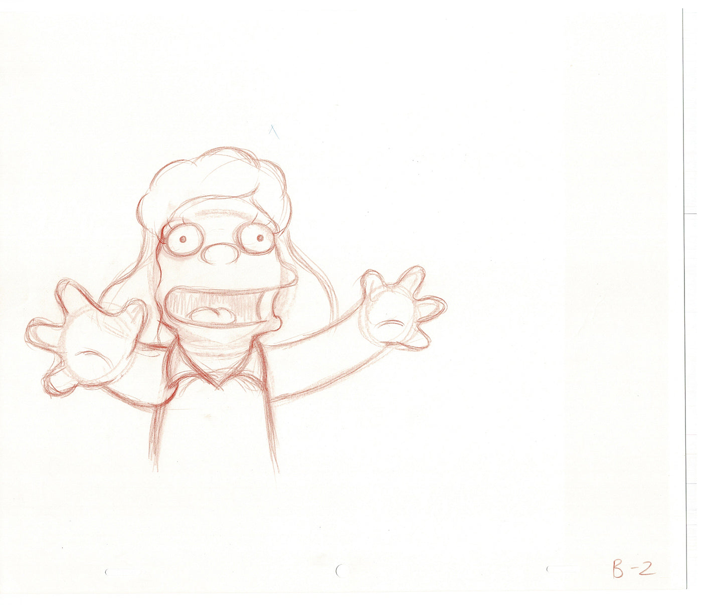 The Simpsons Original Production Animation Cel Drawing likely from the 1990s-2000s Fox CD-031