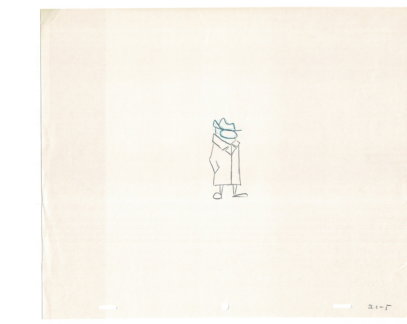Sesame Street Cel Drawing Detective Snake Production Cartoon The Coil Case Ivanick 1989 AD-08
