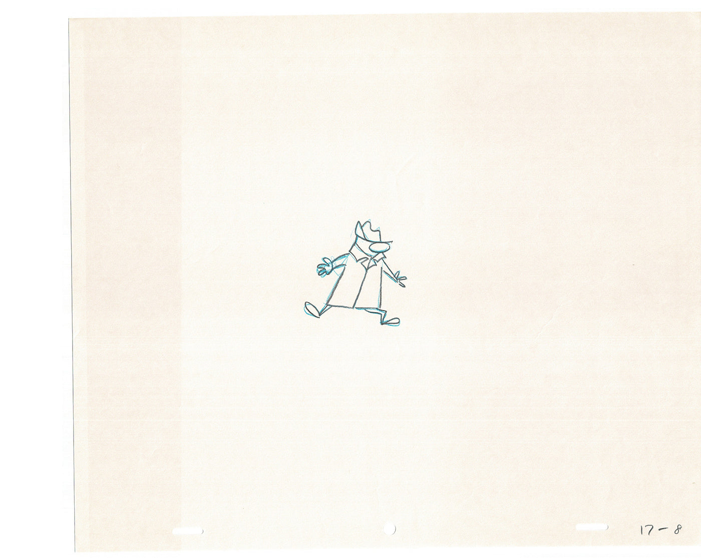 Sesame Street Cel Drawing Detective Snake Production Cartoon The Coil Case Ivanick 1989 AD-09