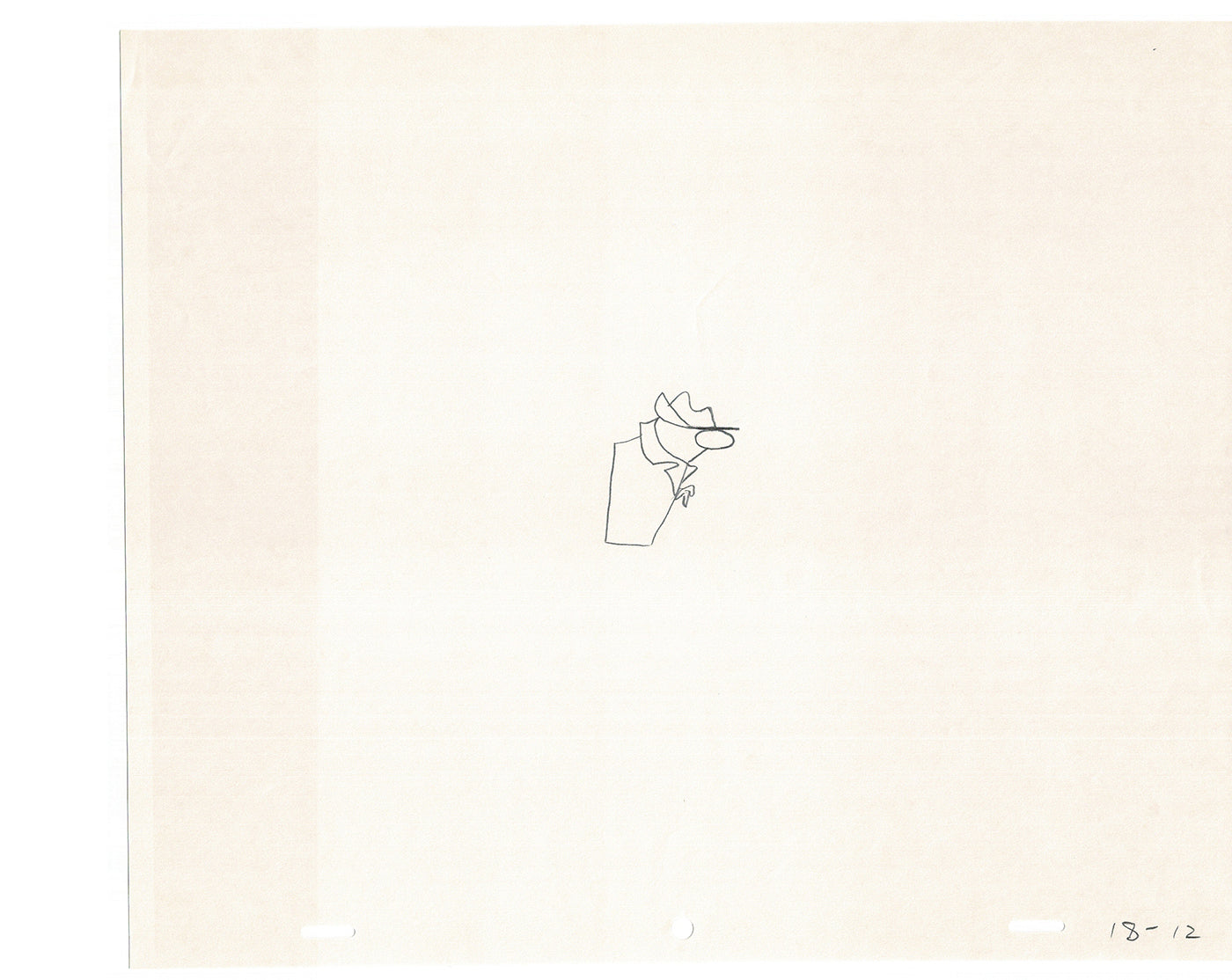 Sesame Street Cel Drawing Detective Snake Production Cartoon The Coil Case Ivanick 1989 AD-13