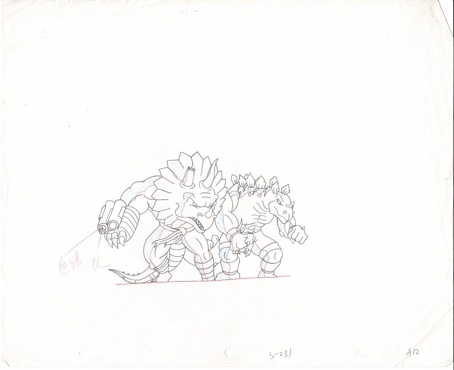 Street Sharks DIC Production Animation Cel Drawing 1994-1997 E-191b12