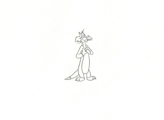 SYLVESTER Looney Tunes Animation Cel Drawing Commercial Warner Brothers 5