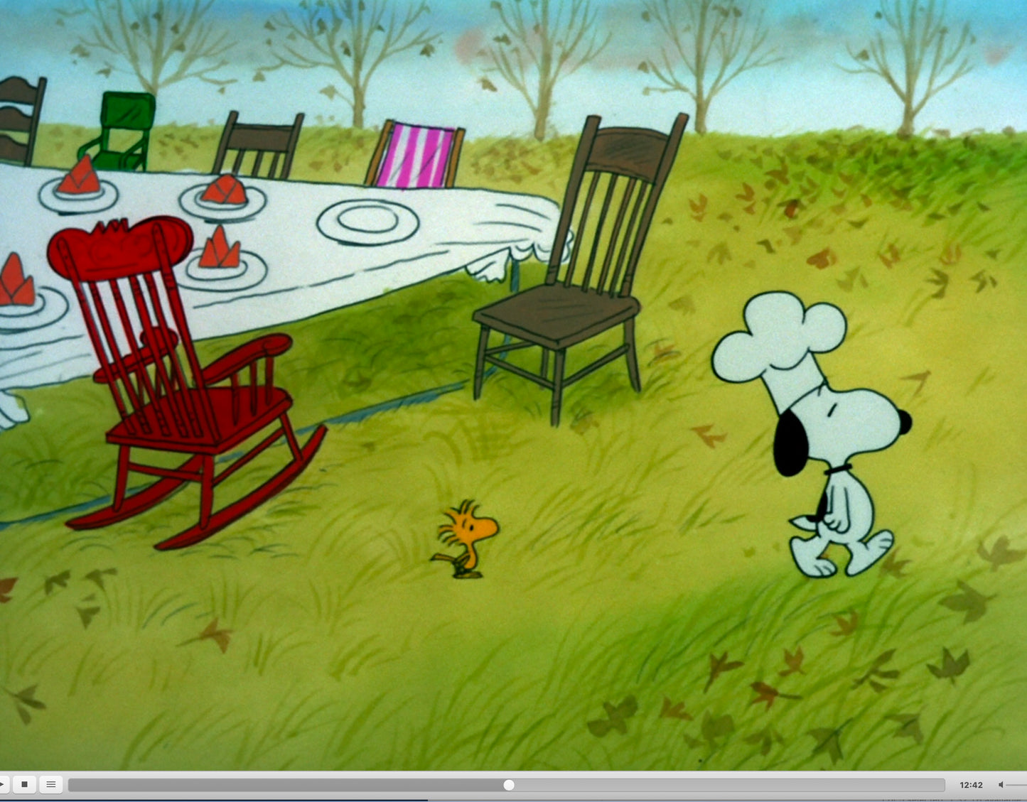 A Charlie Brown Thanksgiving Peanuts Production Animation Cel Setup with 2 Drawings 1973 from Charles Schulz Melendez Studio T5