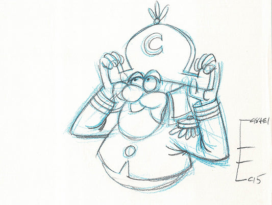 Captain Crunch JAY WARD Commercial Key Animation Cel Drawing Rocky Bullwinkle Studio 004