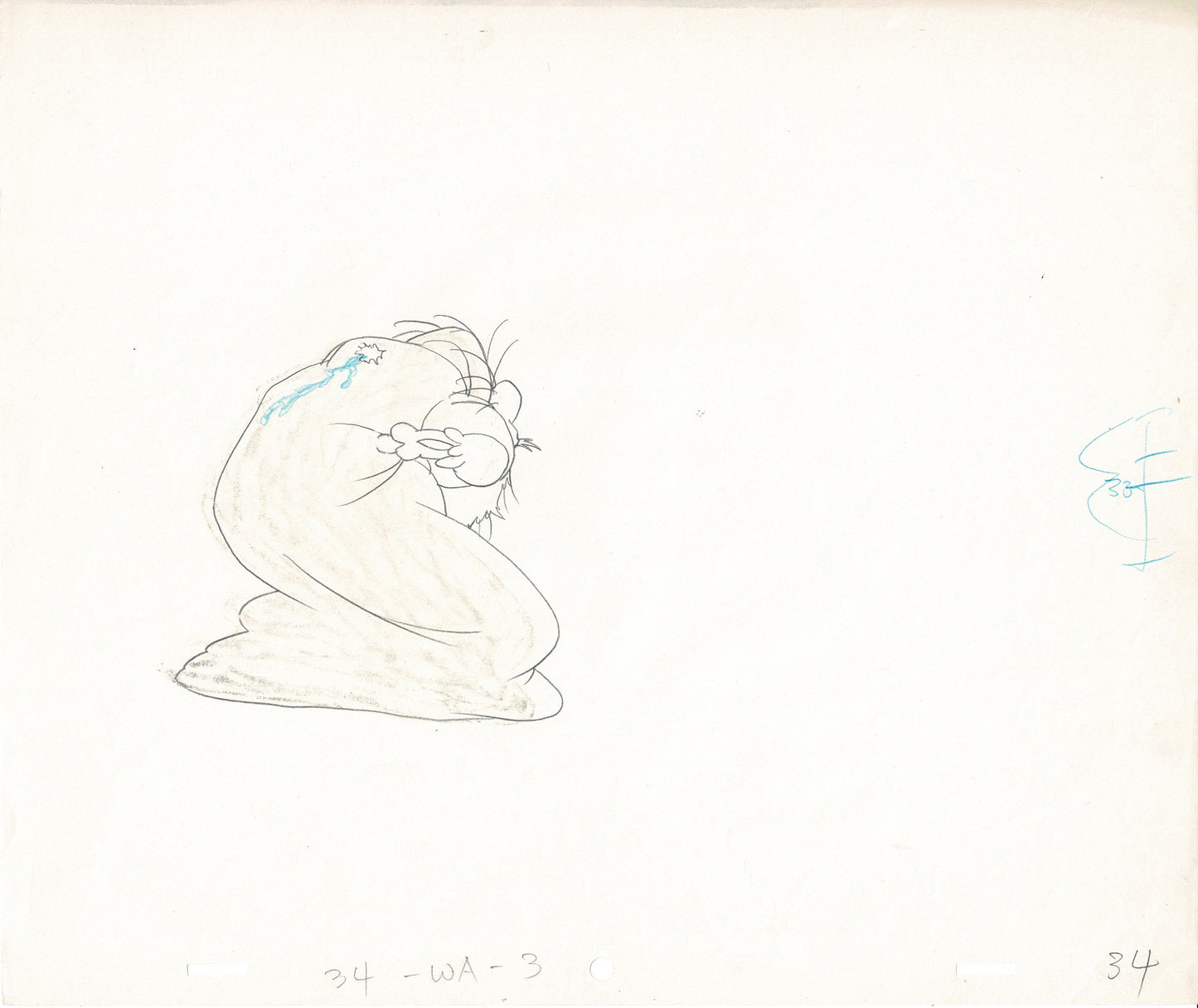 Wizards Movie Blackwolf Ralph Bakshi Production Animation Drawing 1977